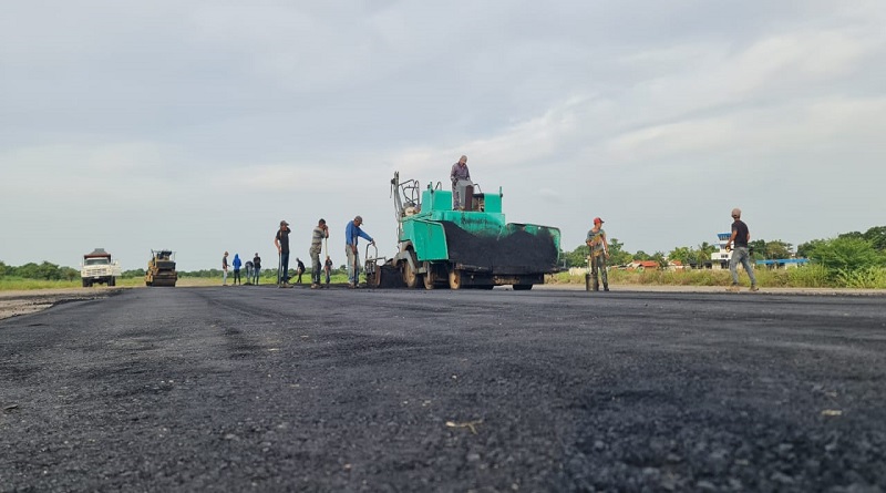 Avanza rehabilitación del aeropuerto Tomás Montilla en Valle de la Pascua