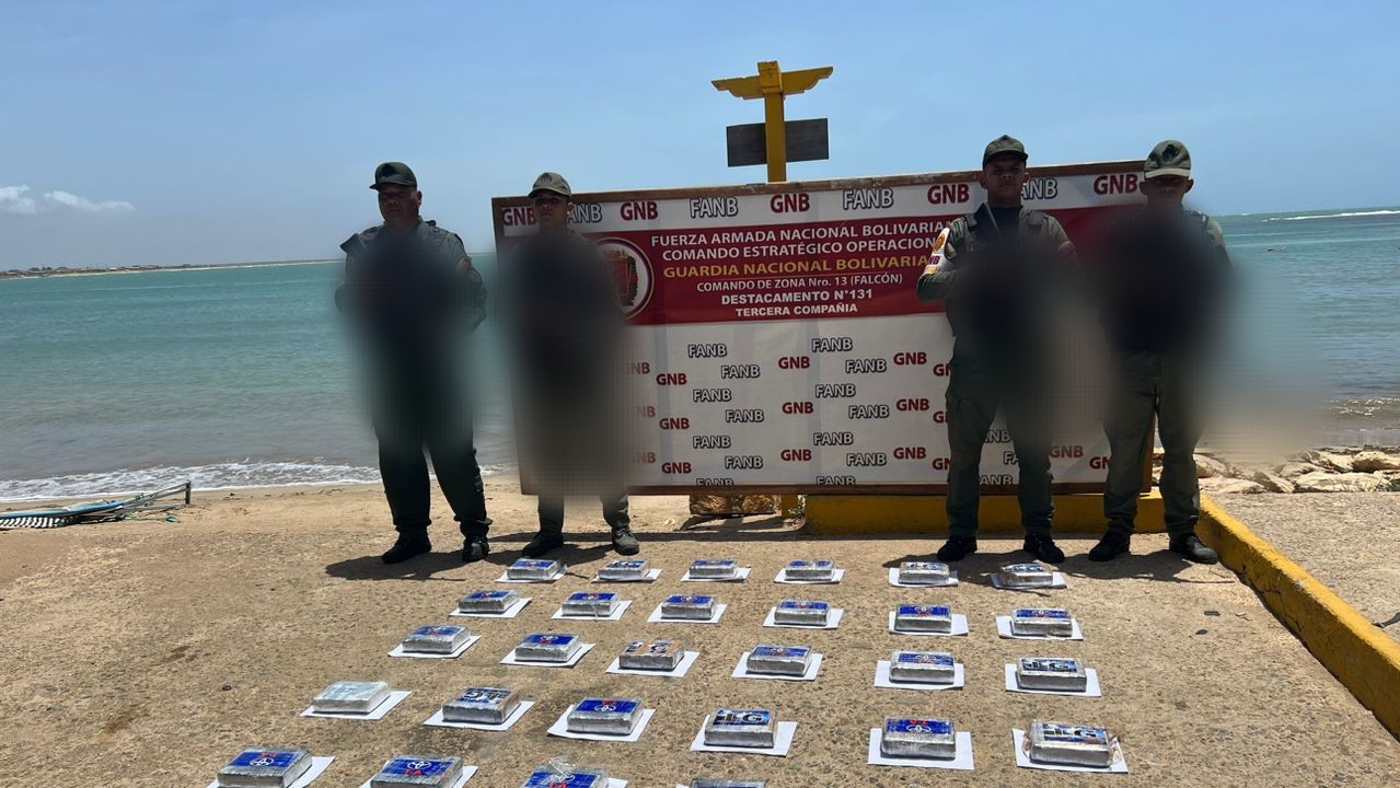 FANB ejecutó incautación de más de 41 kilos de cocaína en el noroeste de Falcón