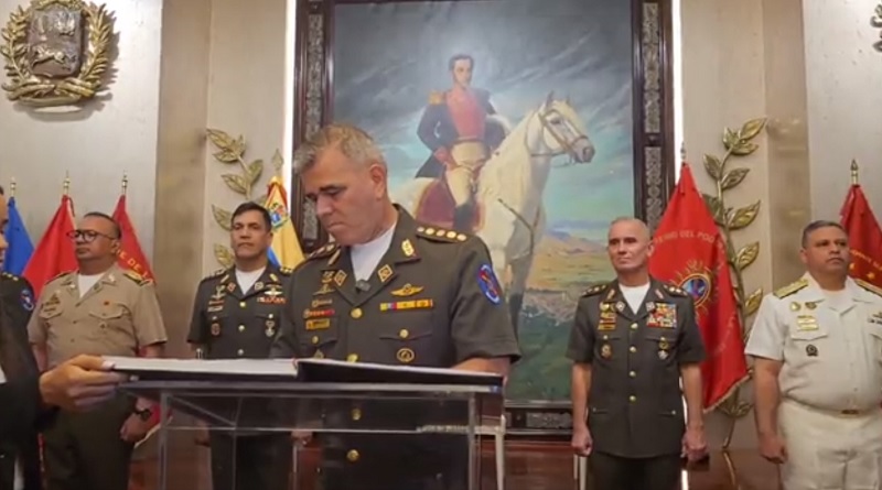 Padrino López expresó apoyo a nuevo Estado Mayor Ampliado de la FANB