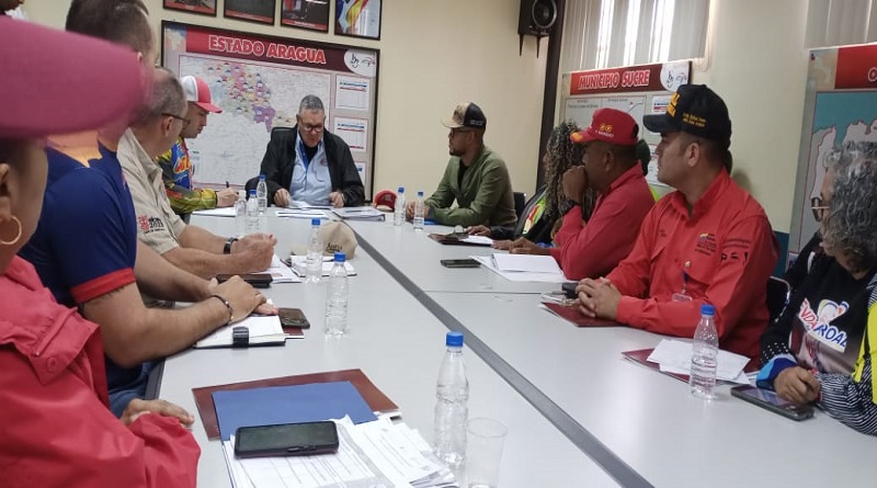 Ministro Tellería supervisa y coordina distribución de alimentos en Aragua