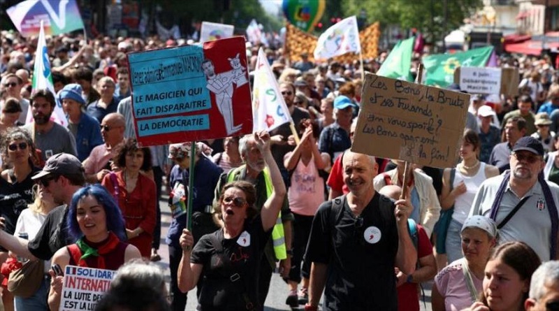 Justicia francesa condena a 742 personas por participar en protestas contra Macron