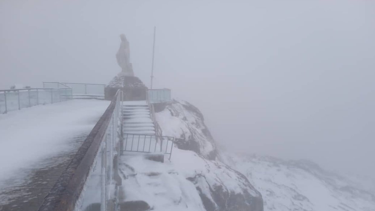 Mérida: Registran nevada en la estación Pico Espejo del Sistema de Teleféricos
