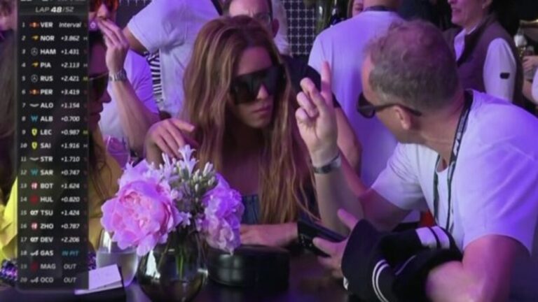 Shakira acude al GP de Gran Bretaña y agita los rumores sobre su relación con Hamilton
