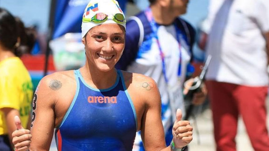 Paola Pérez nadando en aguas abiertas logró su segundo oro para Venezuela