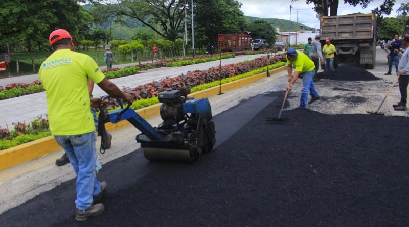 Optimizan vialidad en Santiago Mariño del estado Aragua
