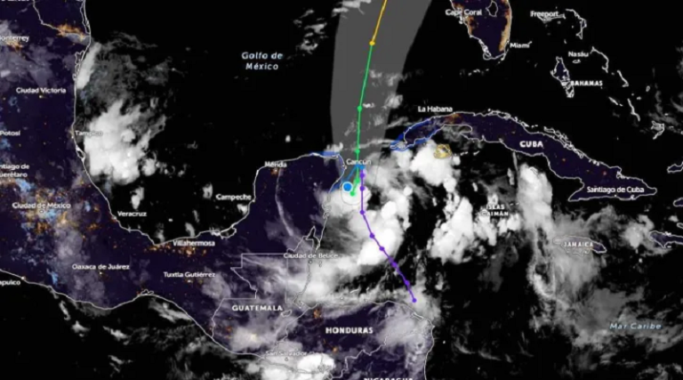 Registran depresión tropical diez entre México y Cuba