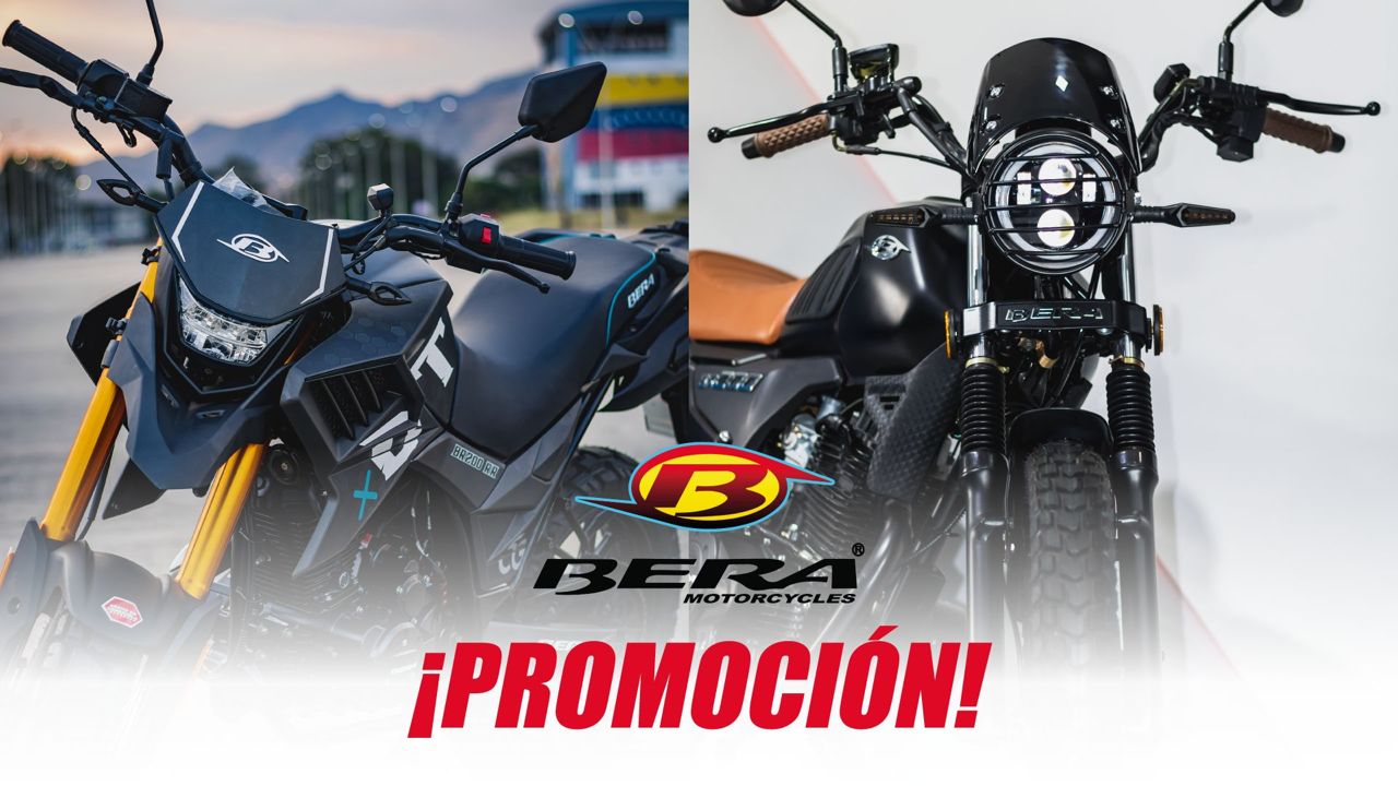 ¡Súper económicas! Promociones en motos por toda Venezuela tiene la empresa Bera Motorcycles (+ Detalles)