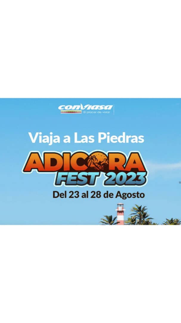 Conviasa activa vuelos especiales para el Adicora Fest 2023