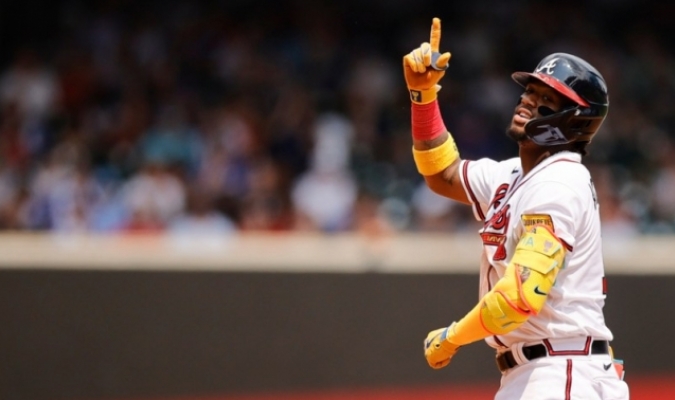 MLB: Ronald Acuña Jr. conectó kilométrico cuadrangular ante los Angels