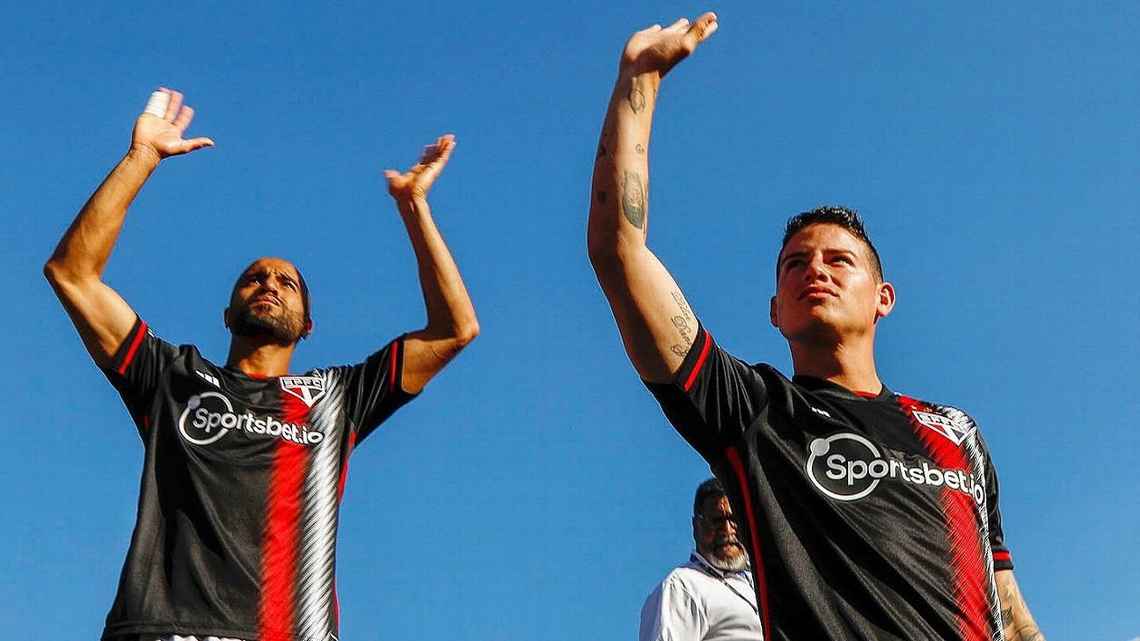 Sao Paulo inscribió a James Rodríguez en la Copa Sudamericana y podrá jugar ante Liga de Quito