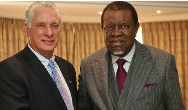 Presidente de Cuba culmina visita a Namibia y gira por África