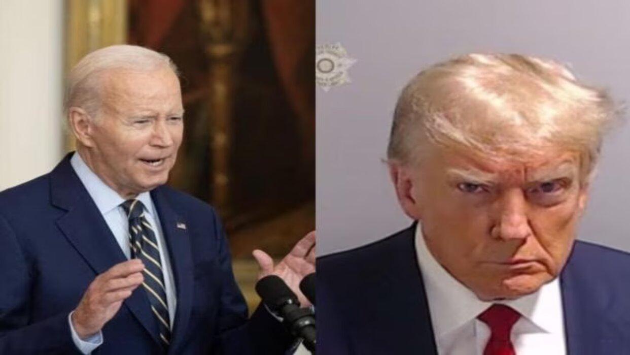 Joe Biden se burla de la foto policial de Trump: «Un tipo guapo»