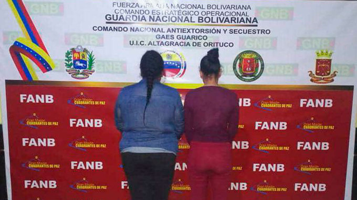 FANB detuvo a dos ciudadanas por tráfico ilícito de armas y terrorismo en Guárico
