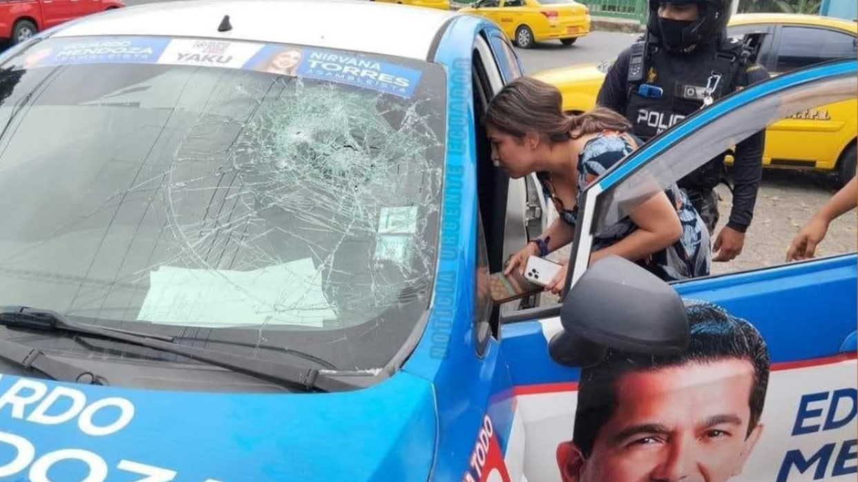La candidata a asambleísta Estefany Puente sufre un atentado en Ecuador