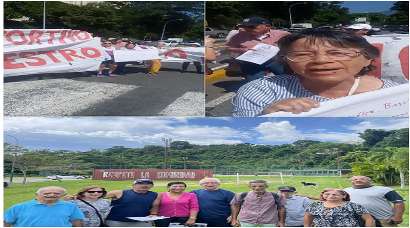 Habitantes de Santa Paula protestan contra alcalde de Baruta