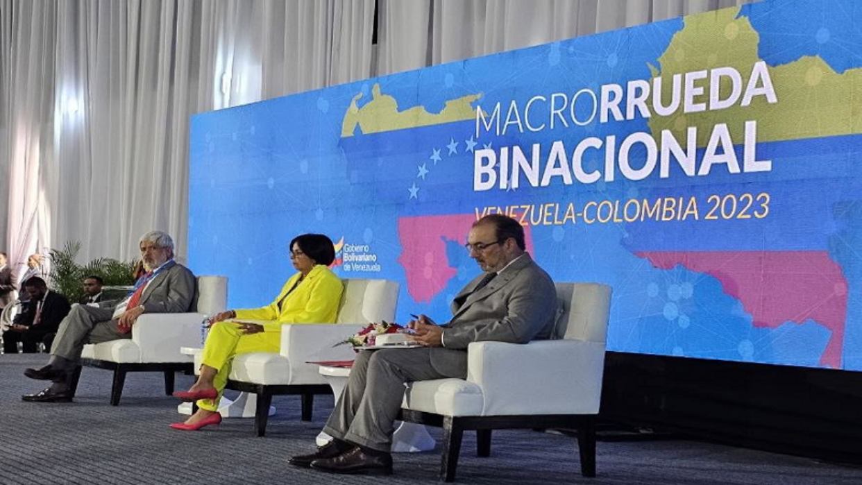 Delcy Rodríguez resaltó el crecimiento comercial que han logrado Venezuela y Colombia con la reactivación de la frontera
