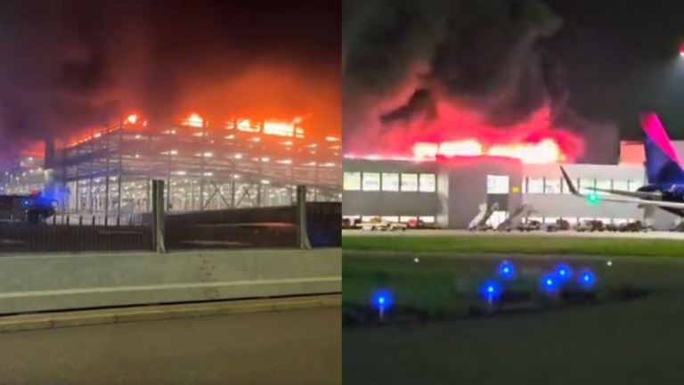 Suspenden vuelos en aeropuerto de Londres tras incendio en estacionamiento