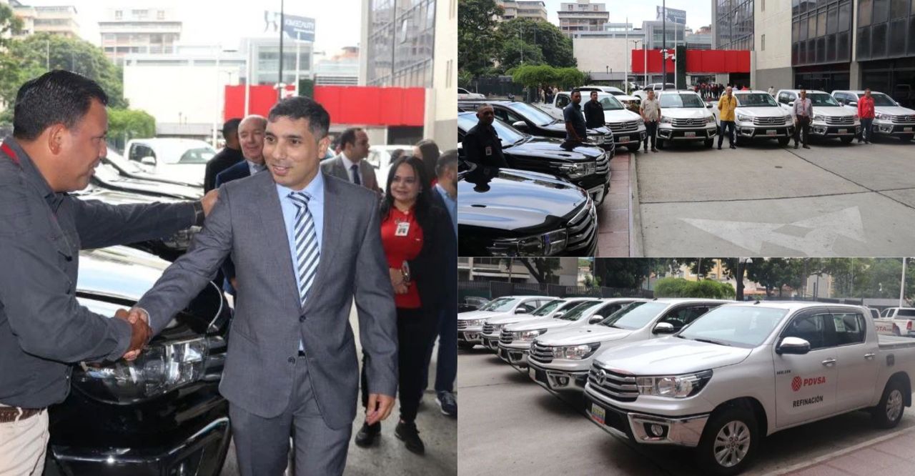 Presidente de PDVSA entregó nueva flota vehicular al MinPetróleo