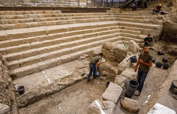 Desenterraron ocho escalones de la bíblica piscina de Siloé