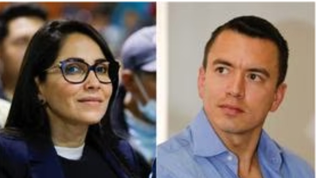 Candidatos presidenciales de Ecuador votan en segunda vuelta de elecciones anticipadas