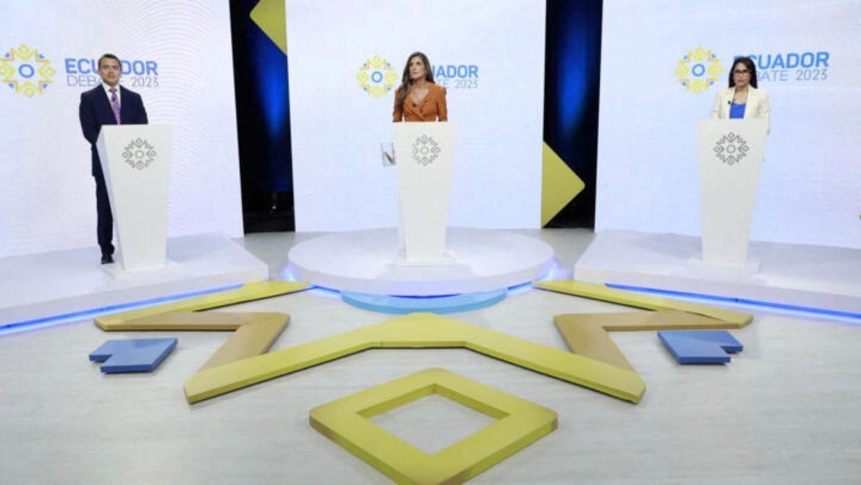 Ecuador: la seguridad marcó el debate presidencial entre Luisa González y Daniel Noboa