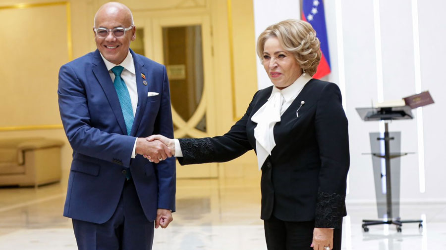 Diputado Jorge Rodríguez sostuvo encuentro con representante de la Cámara Alta rusa