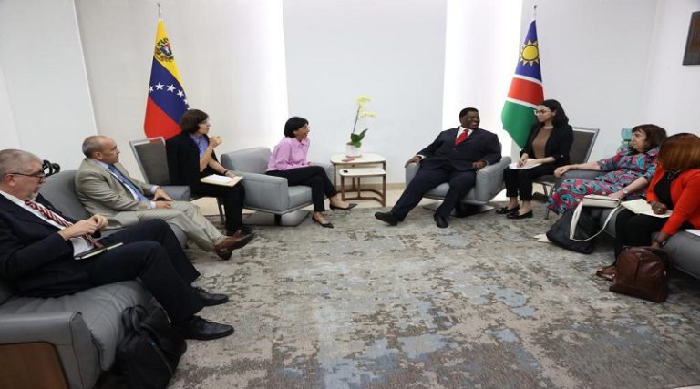 Namibia y Venezuela revisan acuerdos de cooperación en diferentes áreas