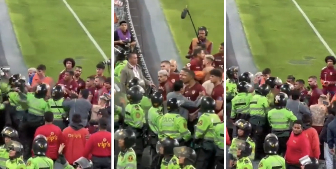 Fuerte incidente: Policía de Perú agredió a jugadores de la Vinotinto (+ Videos)