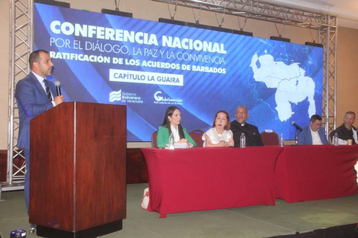 Conferencia por el diálogo en La Guaira ratifica acuerdos de Barbados