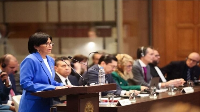 Vicepresidenta Delcy Rodríguez a CIJ: Nada evitará el referendo consultivo del 3D