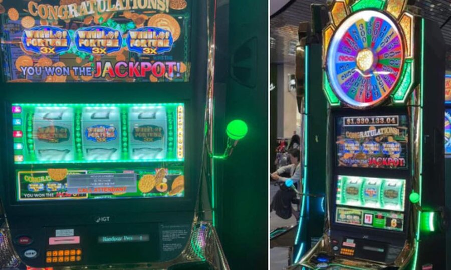 Un hombre apuesta en una máquina tragamonedas de un hotel $10 y gana $12 millones