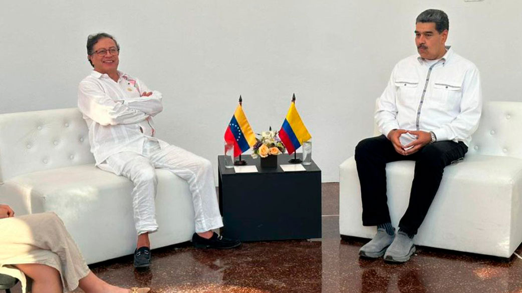 Presidente Petro llega a Venezuela para participar en la Filven y una reunión con su homólogo Nicolás Maduro