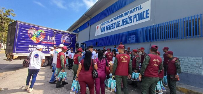 SUAF entrega pañales y juguetes en hospitales y maternidades de Caracas