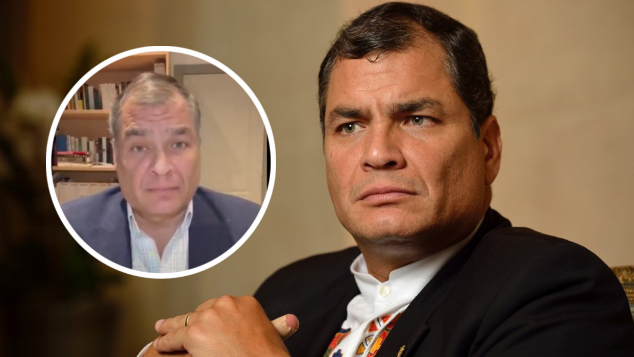 Expresidente de Ecuador Rafael Correa ratifica su apoyo al presidente Daniel Noboa tras conflicto armado (+ Video)