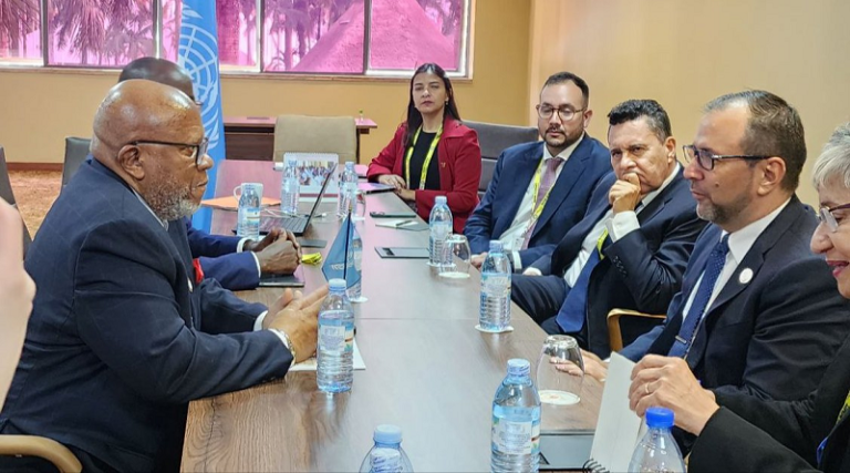 Canciller Gil y presidente AGNU debaten asuntos prioritarios en agenda global