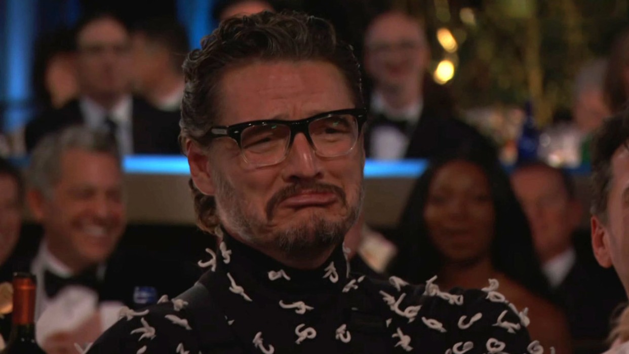 Pedro Pascal se convirtió en el primer meme de 2024 en los Globos de Oro