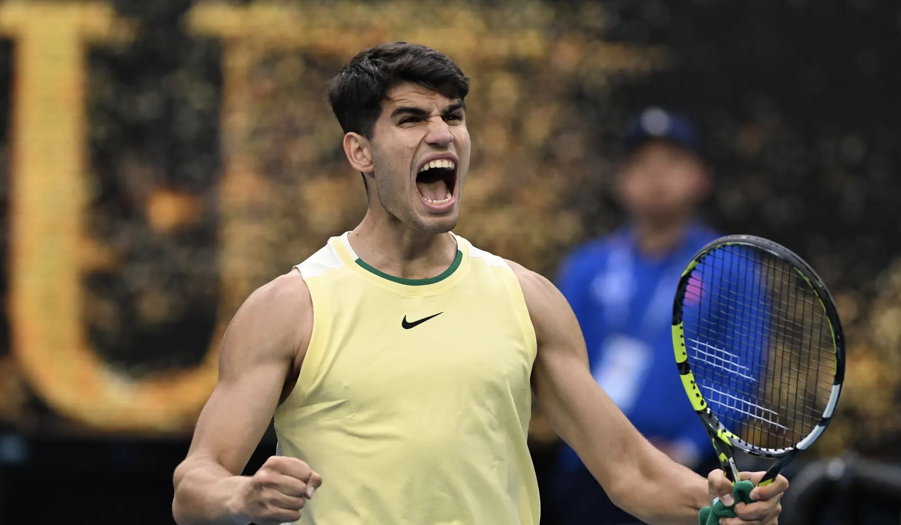 Alcaraz gana el combate a Sonego en Australia inspirado por Rocky Balboa