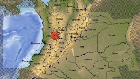 Se registró un sismo de magnitud 5,6 en Colombia