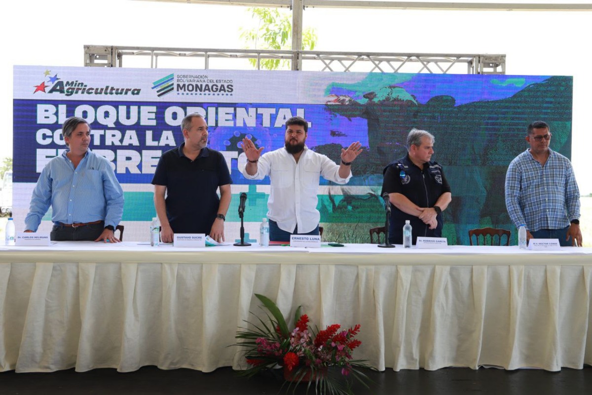 Gobernador de Monagas, Ernesto Luna, presentó el balance productivo 2023