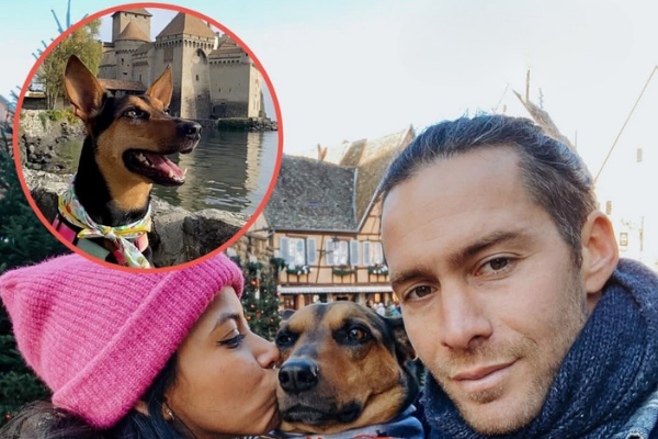 Moka pasó de vivir en el abandono a viajar por el mundo con su nueva familia por el mundo