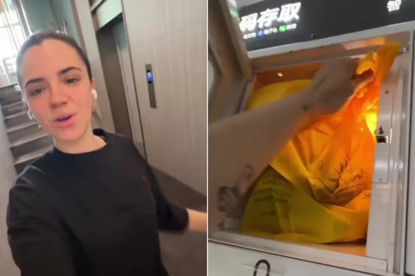 Vive en China y mostró todo lo que puede hacer en su edificio sin la necesidad de salir a la calle (+ Video)