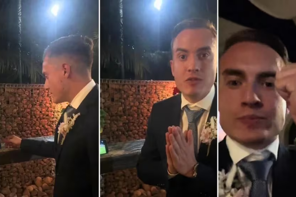 Se escapó de su boda para ver un penal de Barcelona en el último minuto del partido: “Prioridades” (+ Vídeo)