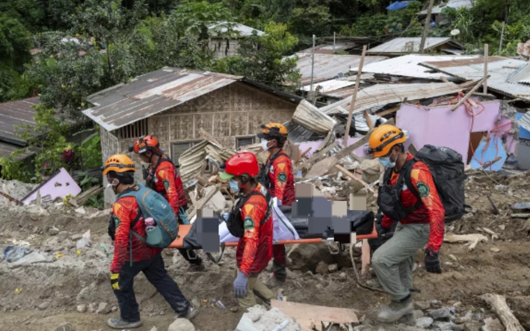 Muertes por deslizamiento en Filipinas ascienden a 11, con 110 desaparecidos