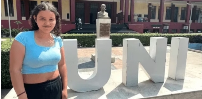 Satisfactorio logro: migró a Perú, fue mesera y se convirtió en la única venezolana que ingresó a la UNI