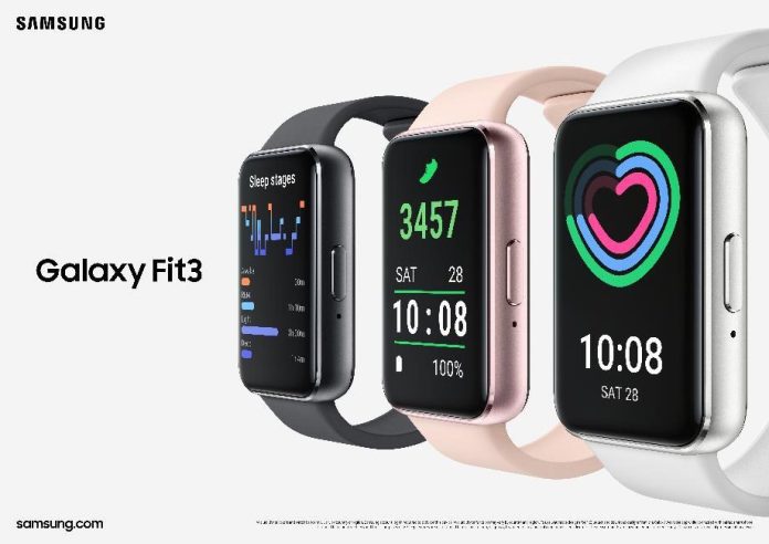 Samsung lanza el Galaxy Fit3 para monitorear la salud