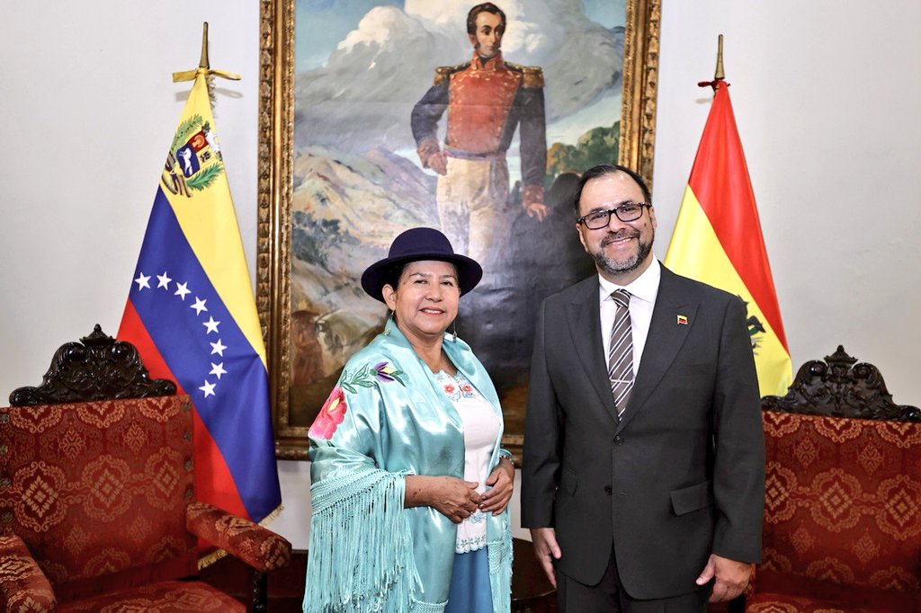 Canciller de Bolivia realiza visita oficial a Venezuela
