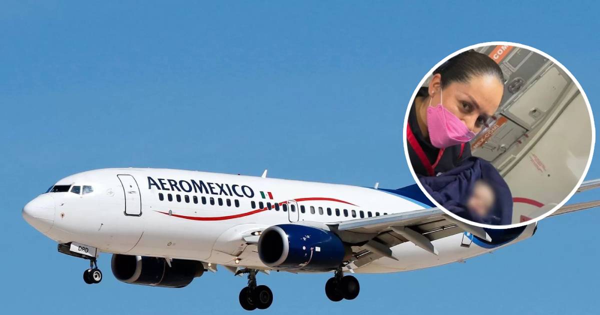 Una mujer da a luz en pleno vuelo en México