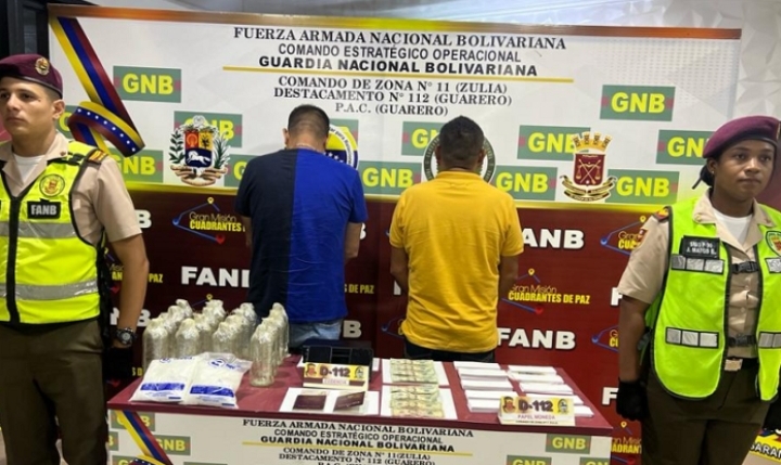 Con casi 90 mil dólares falsos y otros elementos la GNB detiene a dos colombianos en el municipio Guajira