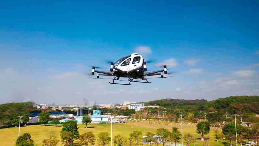 Un futurista taxi volador ya está a la venta en China