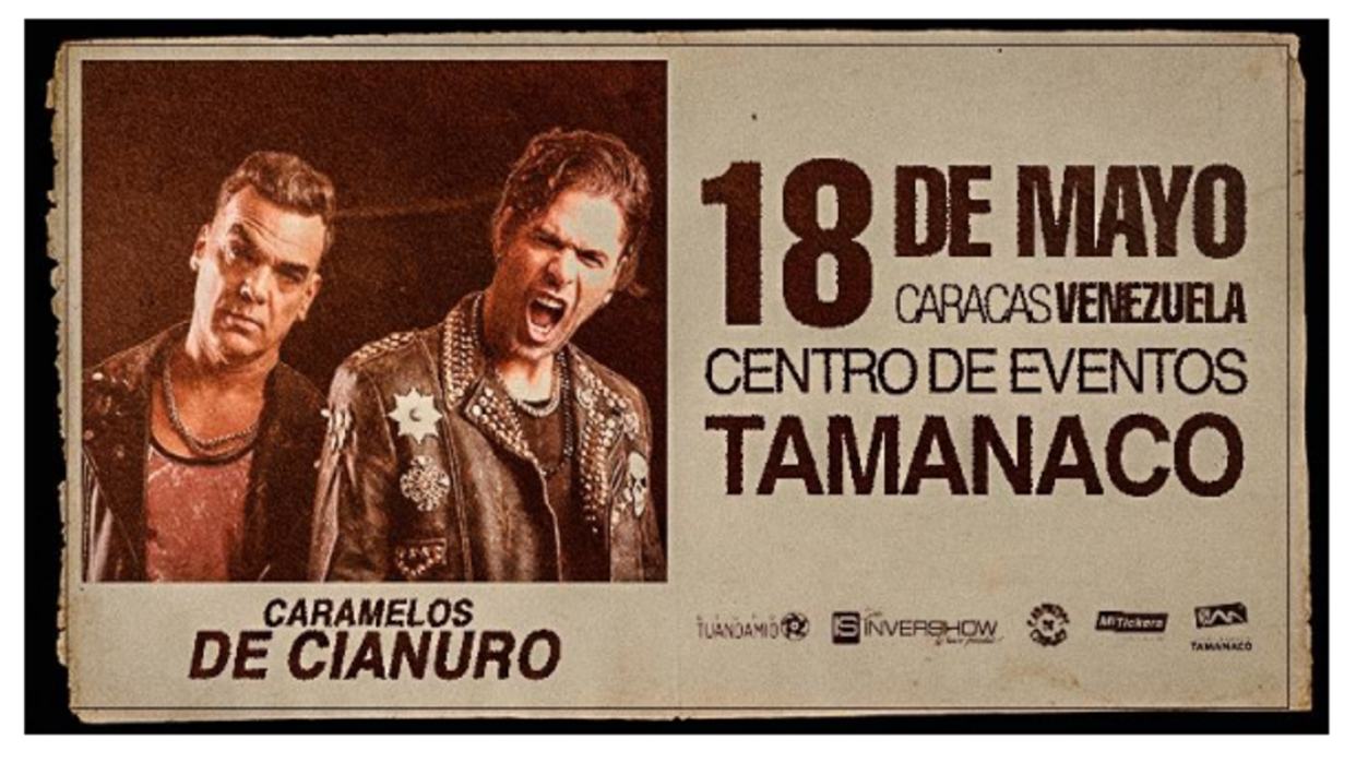 Venezuela se prepara para una noche de rock inolvidable con Caramelos de Cianuro